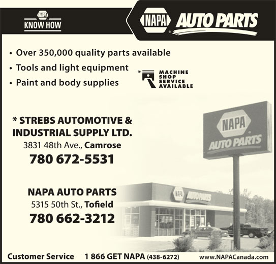 NAPA Auto Parts 6129 50 St, Leduc, AB