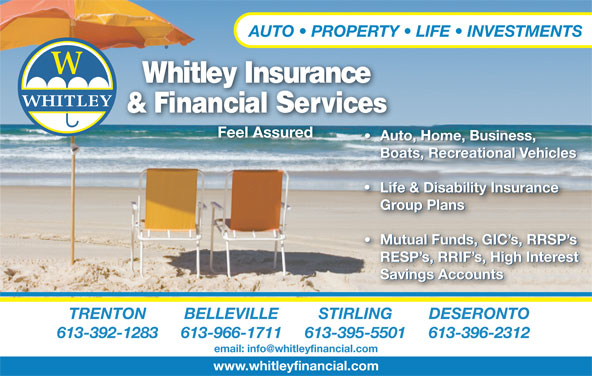 Whitley Insurance &amp; Financial Services Belleville, ON