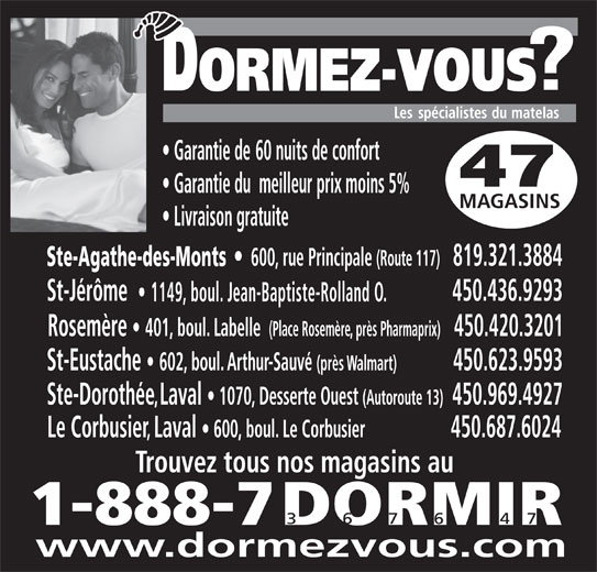 Dormezvous? 600 rue Principale, SainteAgathedesMonts, QC