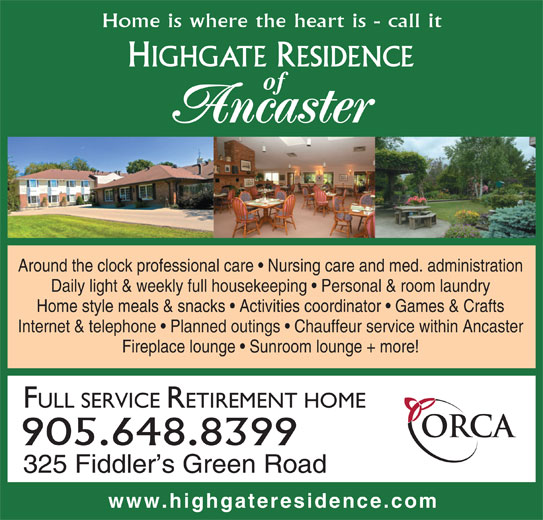 Highgate Residence 325 Fiddler's Green Rd, Ancaster, ON